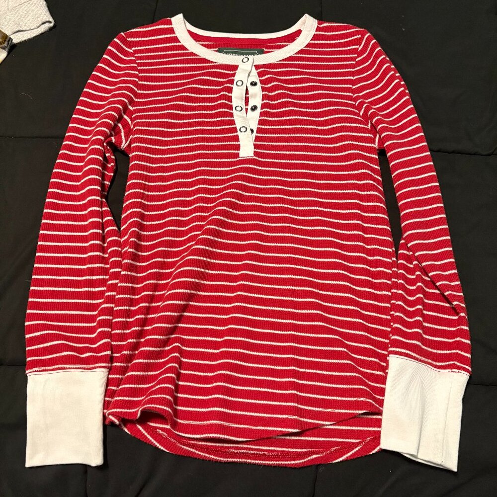 American Eagle Henley Long Sleeve Thermal Top